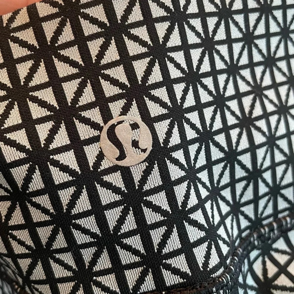 Lululemon Wunder Under Pant Full-On Luon Tri Geo Silver Spoon Black 4 W5G95S - Picture 7 of 12